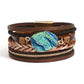 Druzy Layered Braided Wrap Bracelet