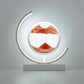 Flowing Sand Art Half Moon Table Lamp