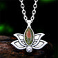 Lotus Bloom Crystal Necklace