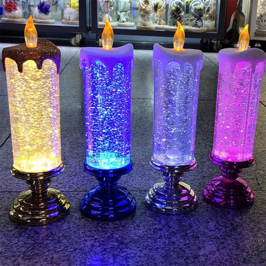 Sparkle Spin Water-Filled Flameless Candles