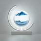 Flowing Sand Art Half Moon Table Lamp