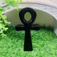 Obsidian Stone Ankh