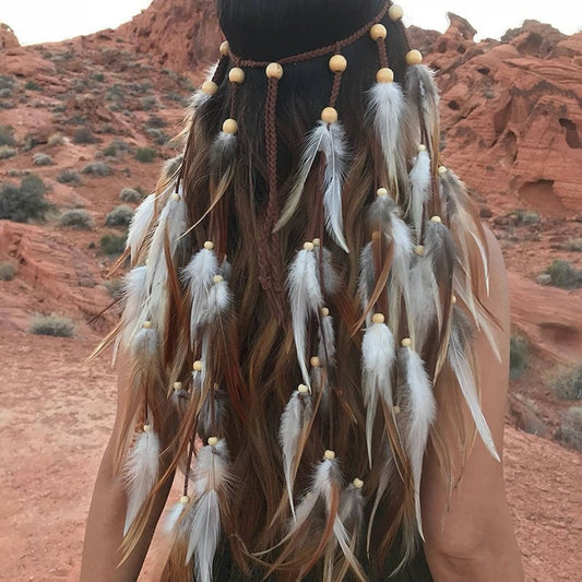 Boho Feather Headband