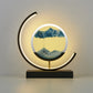Flowing Sand Art Half Moon Table Lamp