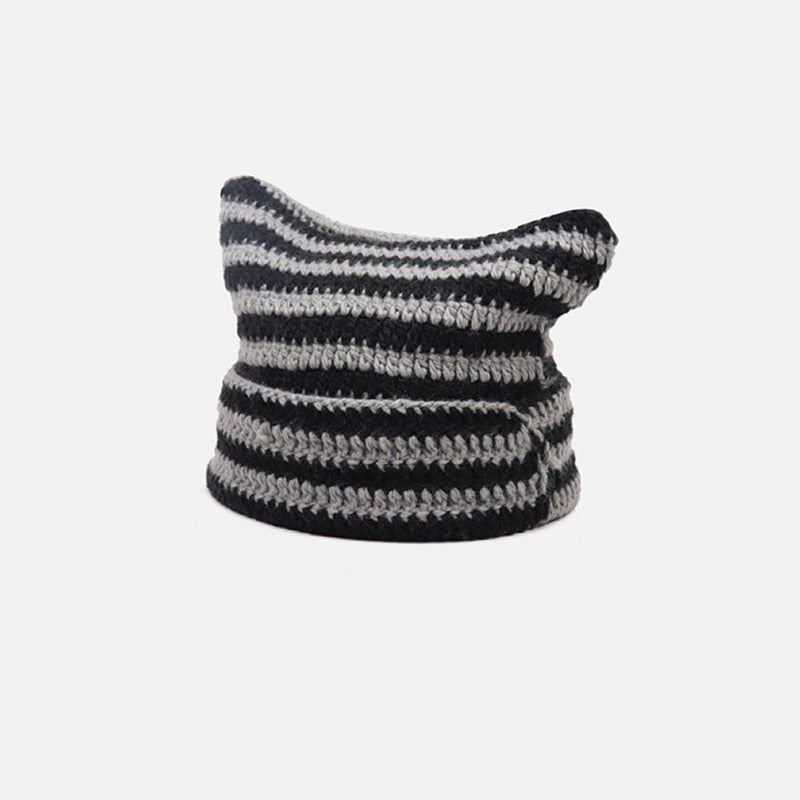 Cat Ear Knitted Beanie Hat