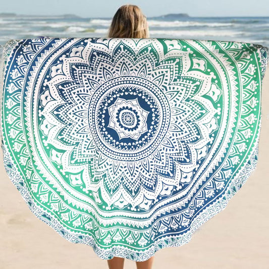 Mandala Chiffon Round Tapestry