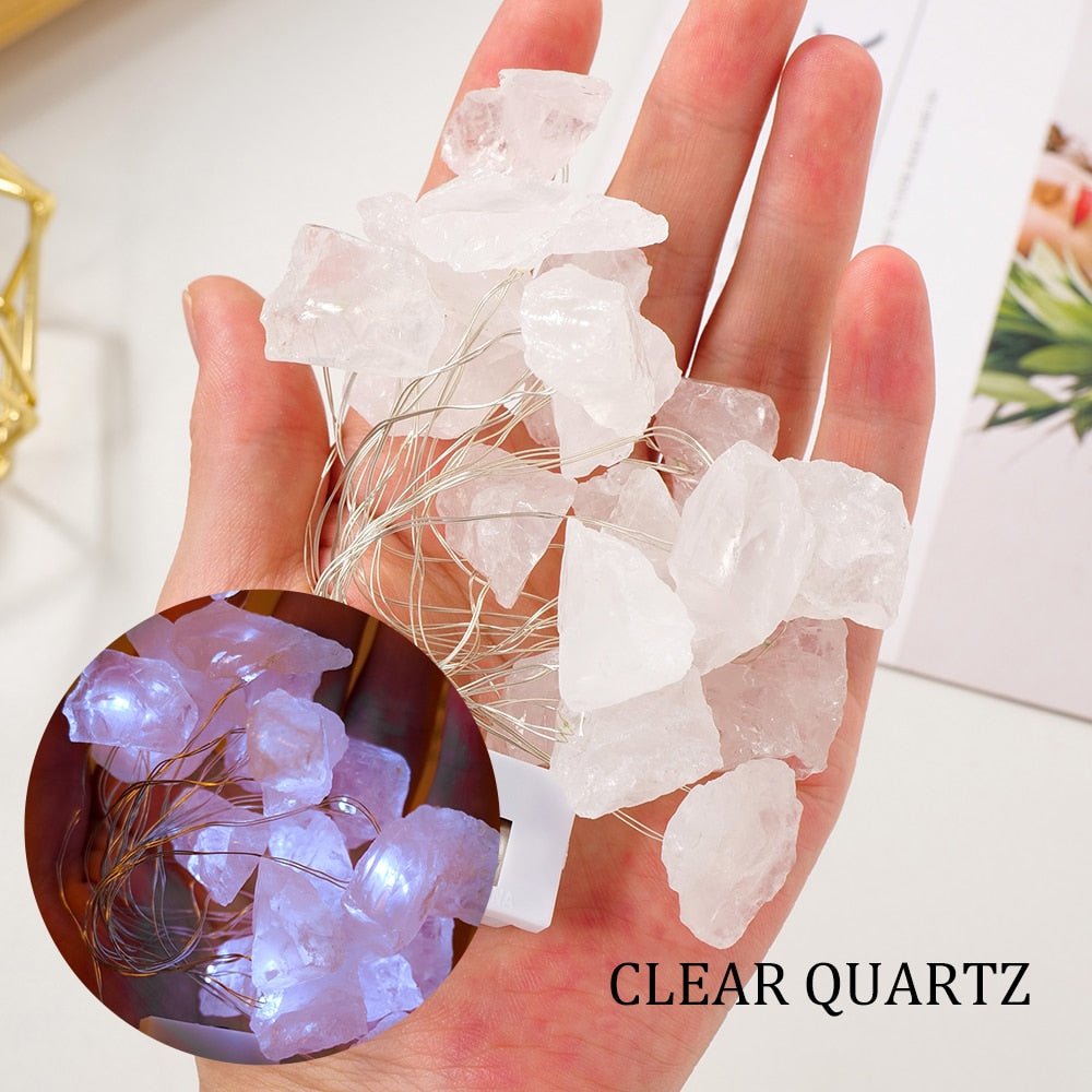 quartz crystal fairy lights