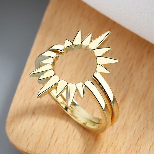 Half Sun Stackable Ring Set