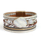 Druzy Layered Braided Wrap Bracelet