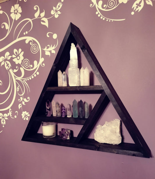 Handmade Triangle Display Shelf
