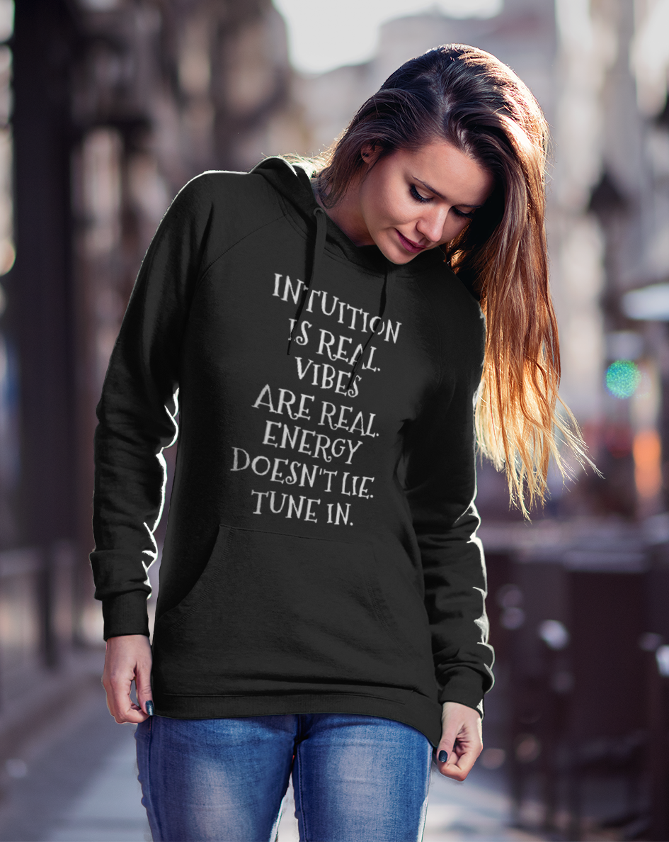 Intuition, Vibes, Energy- Unisex Hoodie - SoulShyne Products