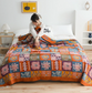 Patchwork Cotton Reversible Blanket