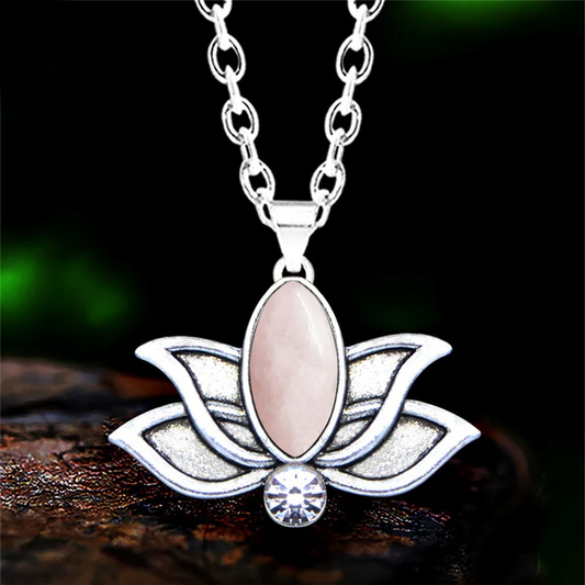 Lotus Bloom Crystal Necklace