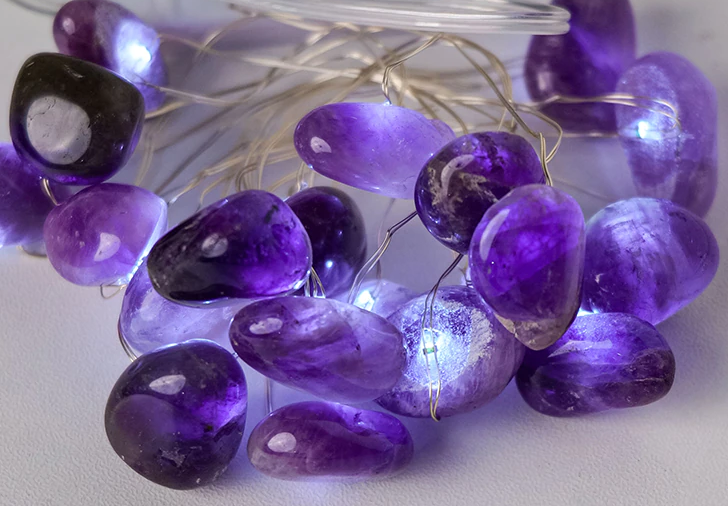 Polished Stone Crystal Fairy Lights