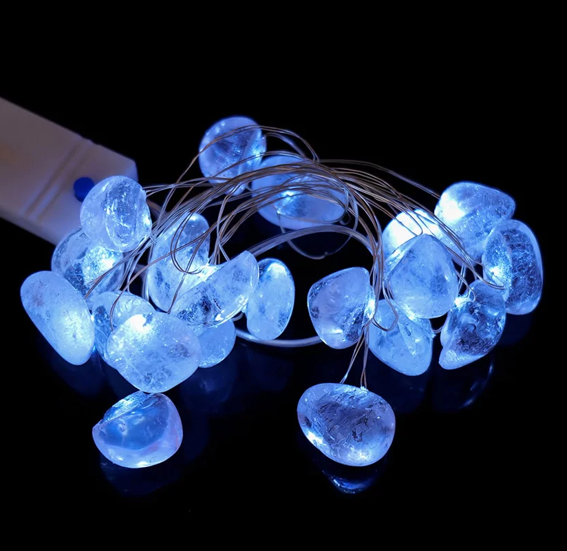 Polished Stone Crystal Fairy Lights