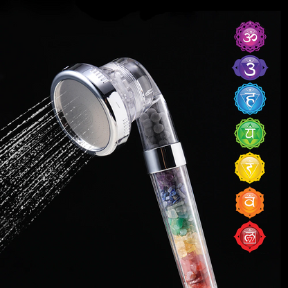 Chakra Stone & Crystal Shower Head