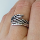 Hugs from an Angel Silver Adjustable Ring