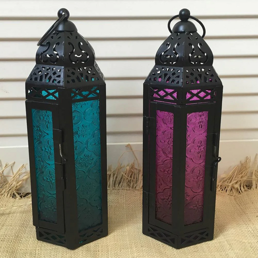 Vintage Glass Hanging Lanterns