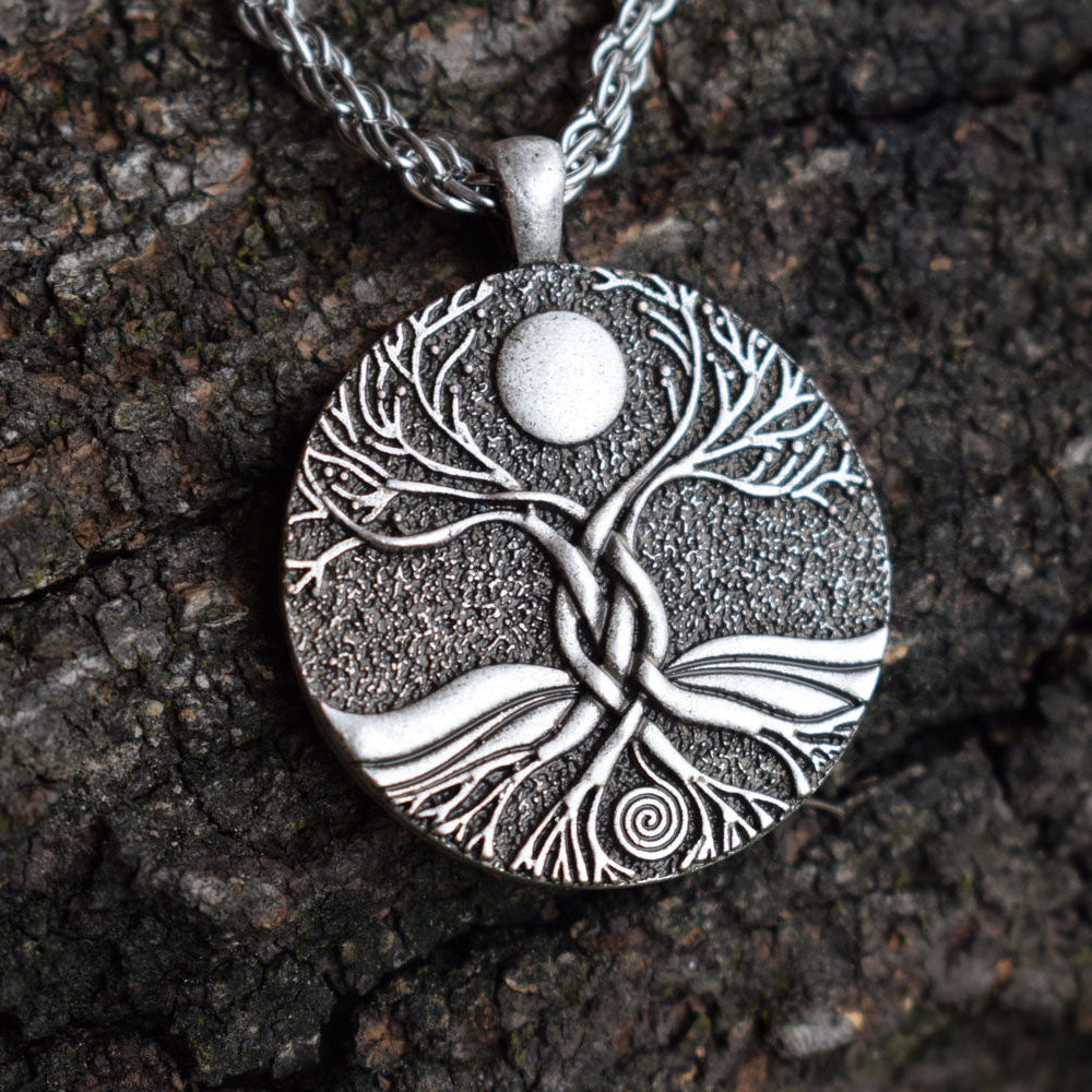 Tree of Life Moon Necklace