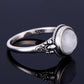 Round Moonstone Silver Ring - SoulShyne Products