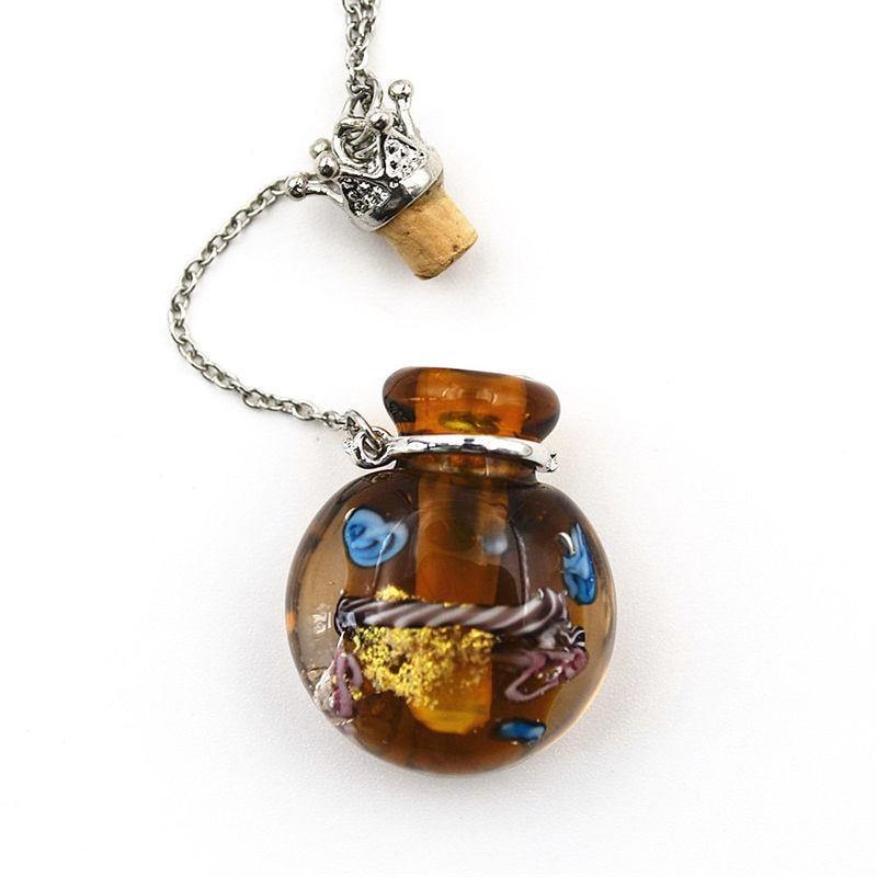 Aromatherapy Diffuser Refillable Bottle Pendant Necklace - SoulShyne Products