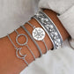 Moon & Compass Bracelet Set - SoulShyne Products