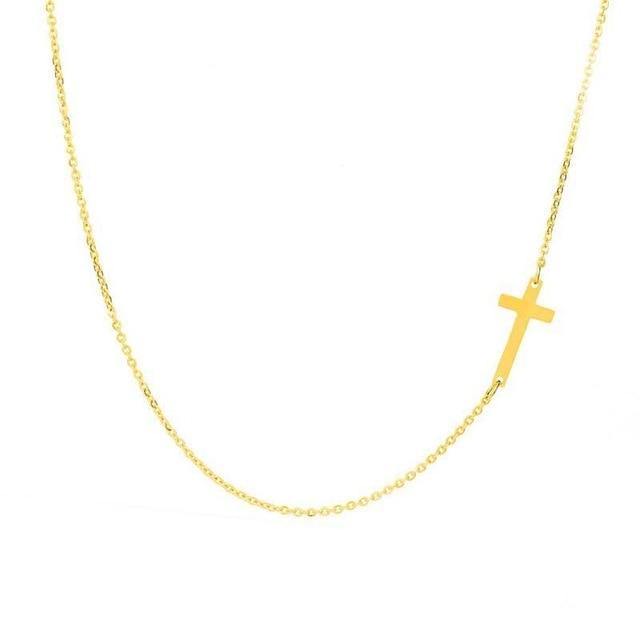 Sideways Cross Pendant Necklace - SoulShyne Products