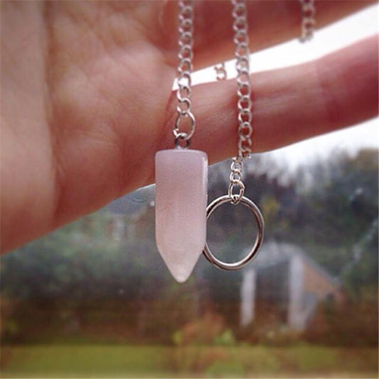 Rose Quartz Lariat Necklace - SoulShyne Products