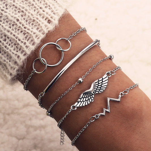 Angel Wing Bracelet Set