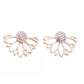 Peek-a-Boo Lotus Flower Stud Earrings