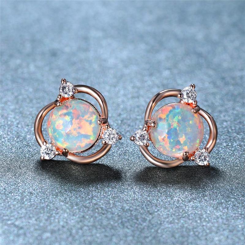 Faux Fire Opal Earrings - SoulShyne Products