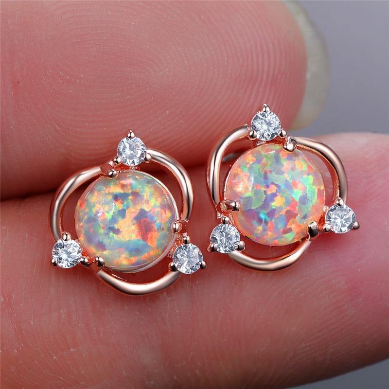 Faux Fire Opal Earrings - SoulShyne Products