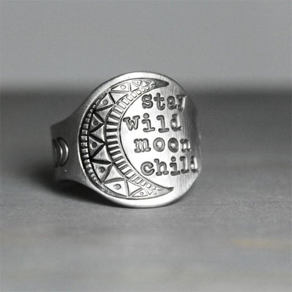 Stay Wild Moon Child Ring