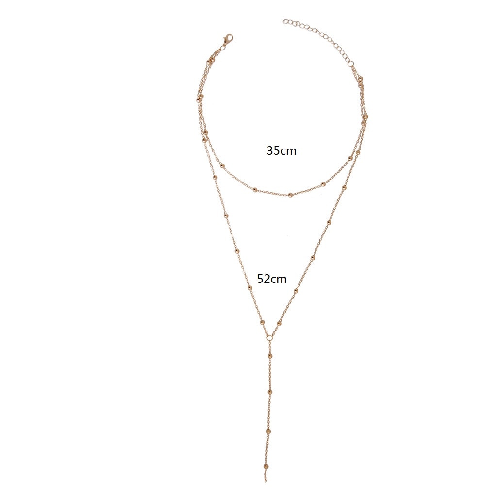 Delicate Layered Lariat Necklace