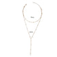 Delicate Layered Lariat Necklace