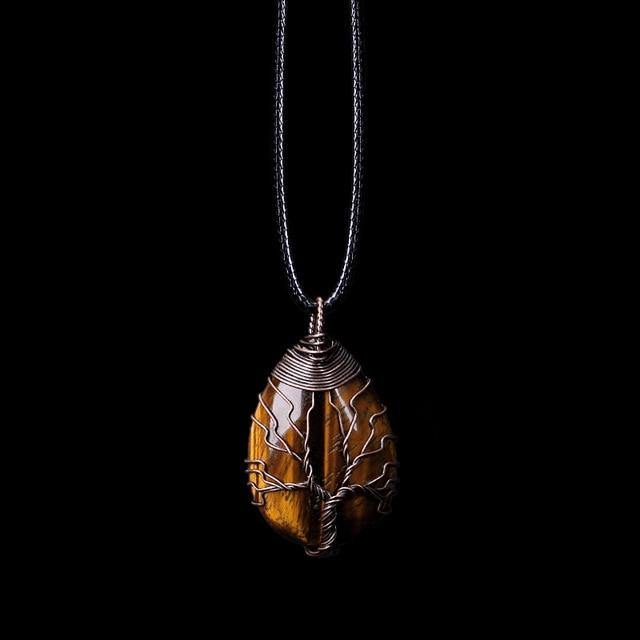 Tree of Life Wrapped Crystal Necklace - SoulShyne Products