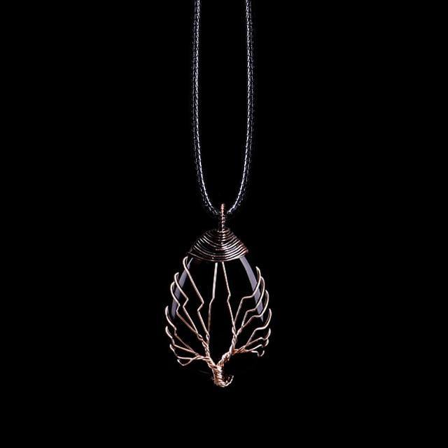 Tree of Life Wrapped Crystal Necklace - SoulShyne Products