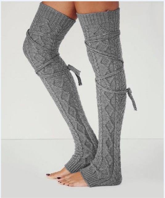 Knit Thigh High Leg Warmers - SoulShyne Products