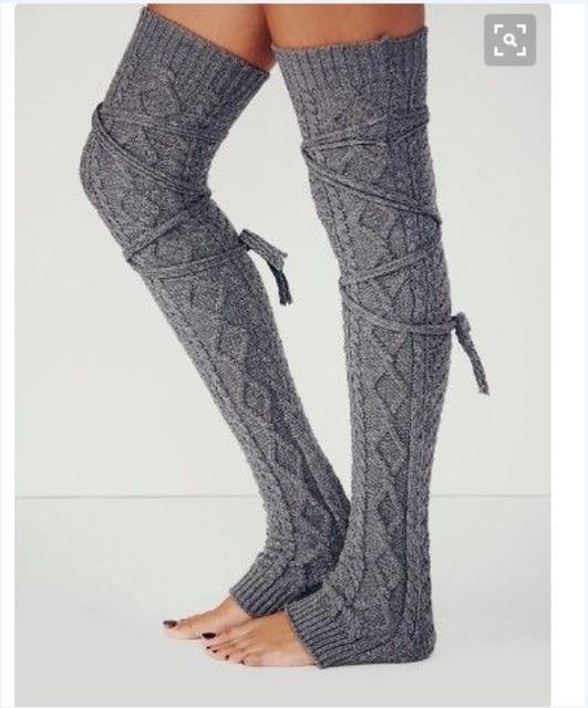 Knit Thigh High Leg Warmers - SoulShyne Products