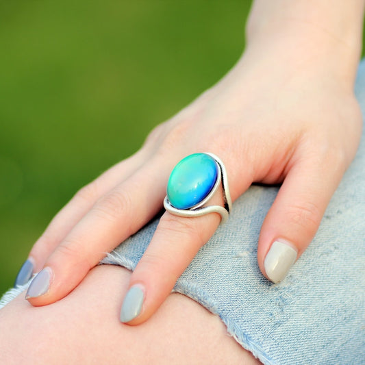 Large Boho Color Changing Mood Ring