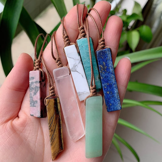 Natural Stone Crystal Necklaces