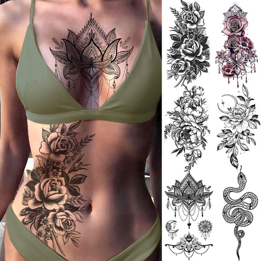 Floral Temporary Tattoos