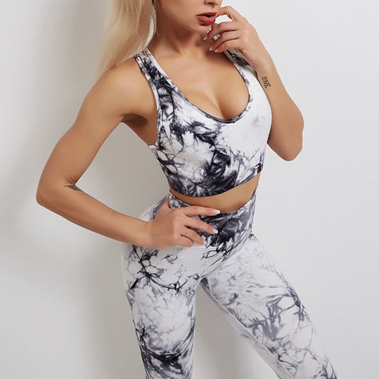 Tie Dye Sports Bra Yoga Top