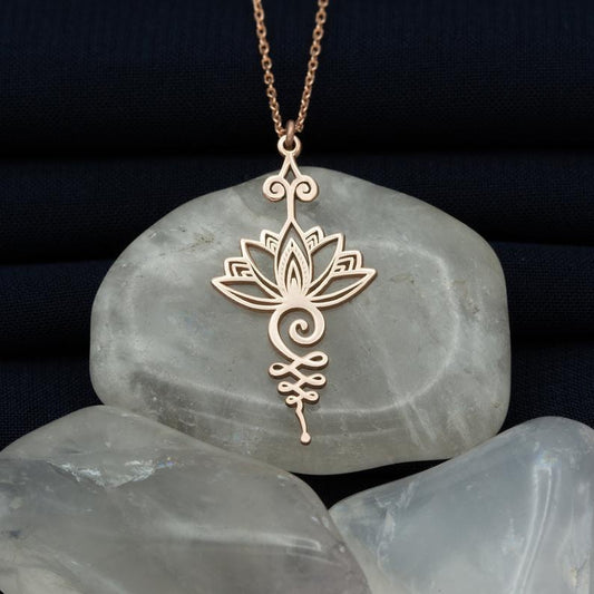 Lotus Flower Pendant Necklace