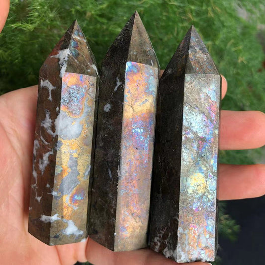 Pyrite Crystal Point Set