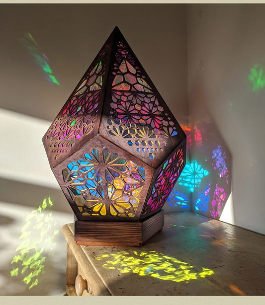 Stained Glass Effect Projector Lamp