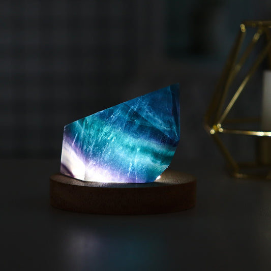 Rainbow Fluorite Mini Lamp