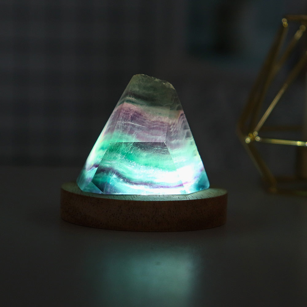 Rainbow Fluorite Mini Lamp