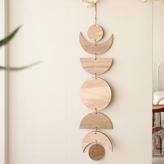 Wooden Moon Phase Wall Decor