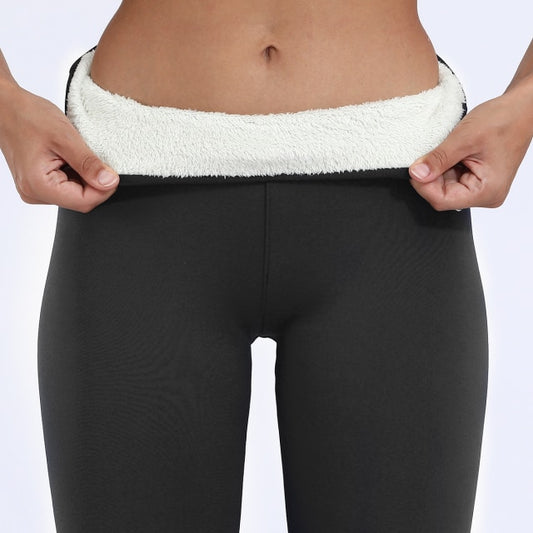Warm Winter Fleece Lined Leggings High Waist